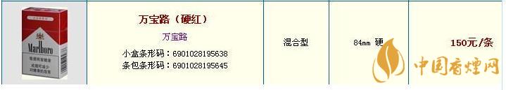 萬寶路香煙價格一覽表2020