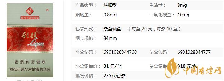 利群新神州香煙零售價及價格表查詢