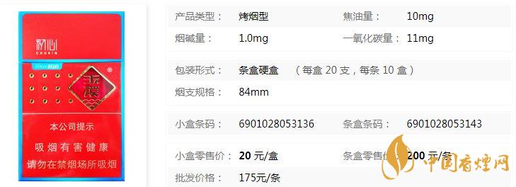 玉溪初心多少錢一包硬盒紅色 玉溪初心紅色香煙市場(chǎng)價(jià)