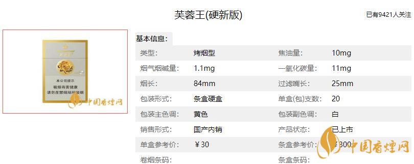 芙蓉王煙價(jià)格表和圖片2021 芙蓉王煙的寓意是什么