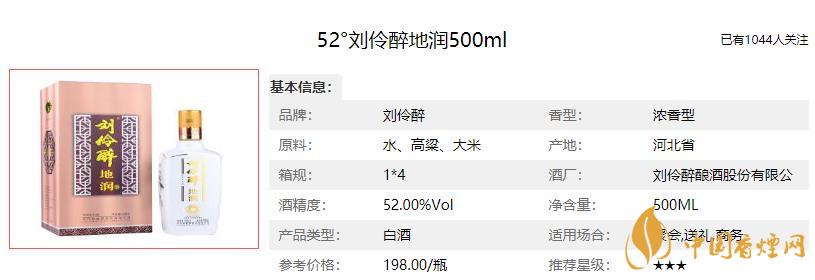 劉伶醉酒的故事  劉伶醉酒價(jià)格表大全2021